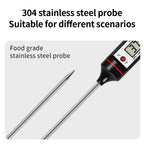 Meat Probe Thermometer Kitchen Food Digital Thermometer Cooking Electronic Temperature Heat Gauge Milk Barbecue Meat Thermometer