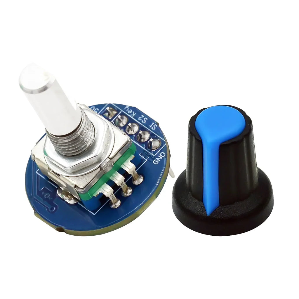 1-10pcs Rotary Encoder Module Brick Sensor Development Round Audio Rotating Potentiometer Knob Cap EC11 for Arduino