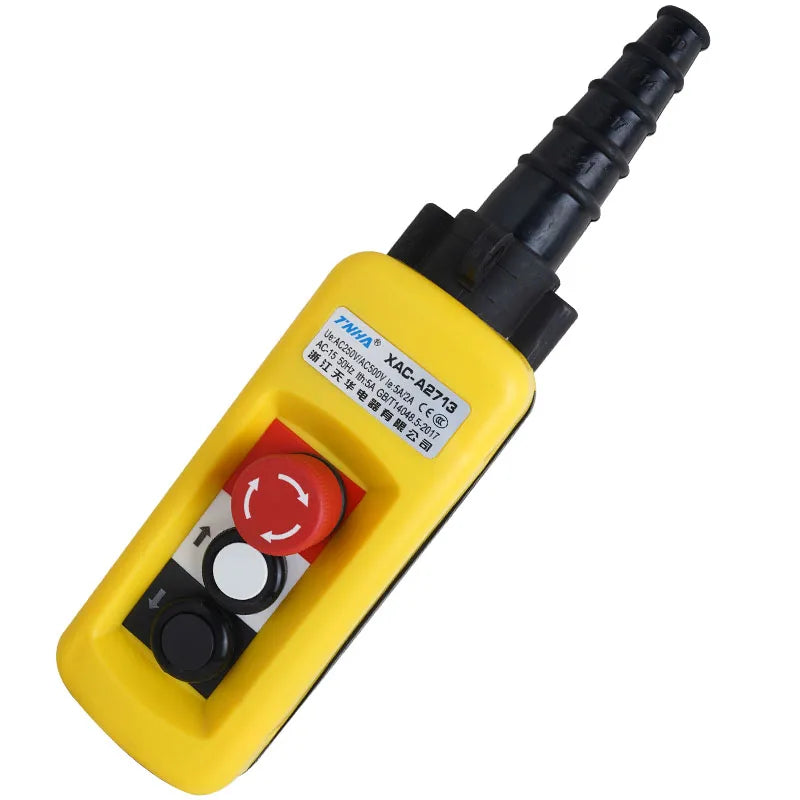 2/4/6/8 Pushbuttons Double Speed/Single speed Hoist Crane Pendant Control Stations With Emergency Stop For circuits XAC-A271