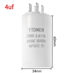 1PCS 450VAC CBB60 Motor Run Capacitors 4pin Dual Insert Starting Capacitor 4UF-60UF for Air Compressor Water Pump 6UF 10UF 50UF
