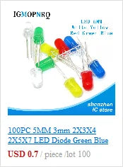 1Reel 4000pcs 0603 SMD LED  light  Yellow Red  Green Blue White new and