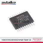 10PCS 74HC574PW TSSOP-20 74HC574PW,118 74HC574 SN74HC574PWR HC574 SMD Octal D-type Flip-flop Positive Edge-trigger 3-state IC