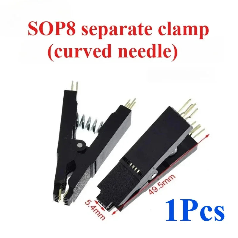 1PCS  CH341A CH341B 24 25 Series EEPROM Flash BIOS USB Programmer Module SOIC8 SOP8 Test Clip For EEPROM 93CXX / 25CXX / 24CXX