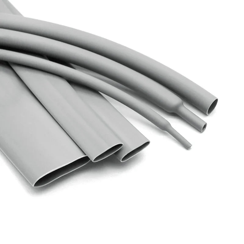 1/2/5/20M 3:1 Grey Heat Shrink Tube Thick Glue Dual Wall Tubing Polyolefin Insulated Shrinking Cable Sleeve Diameter 2.4 ~ 50mm