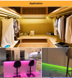 1M 5M 8M 10M 24V COB Led Strip Light Warm White Red Green Ice Blue Pink Golden Yellow Led Tape Adhesive Decor Lighting For Room
