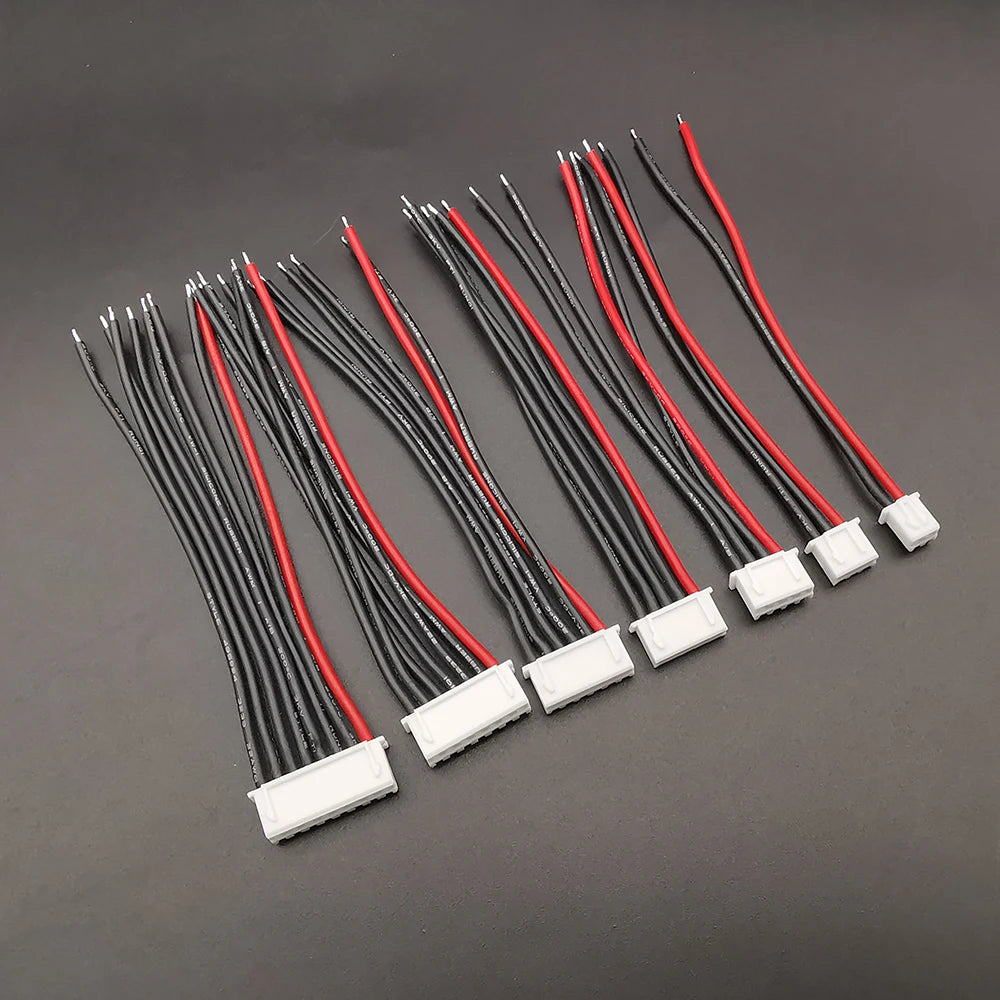 22AWG Lipo Battery Balance Charger Cable Plug JST XH 2.54 1S 2S 3S 4S 5S 6S 7S Connector for LiPo Battery Balance Charging Wire
