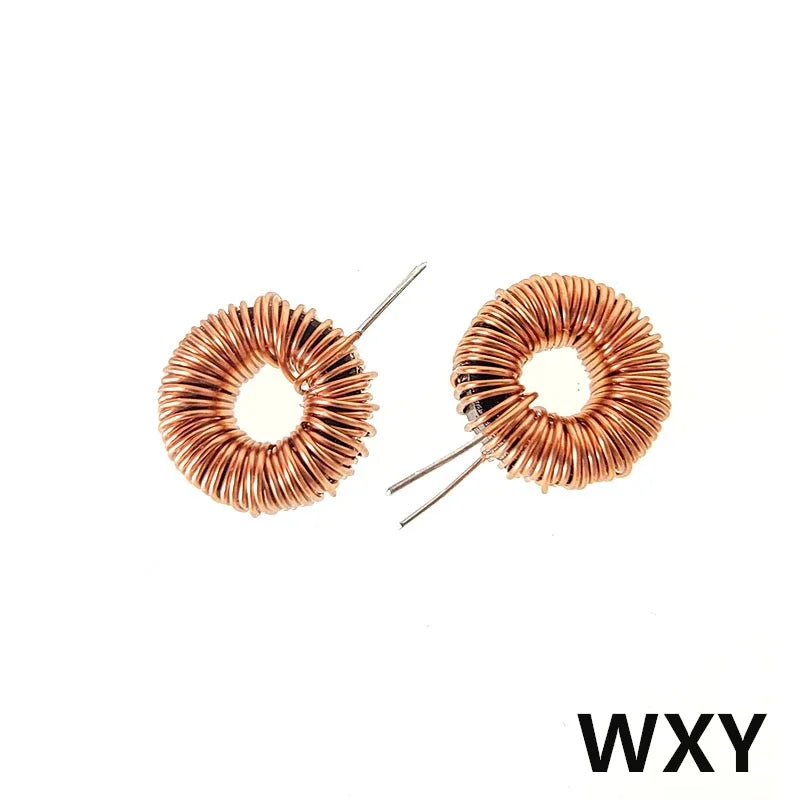 5Pcs 10/22/33/47/56/68/100uh220uH Toroid Core Inductors 65125 Winding Magnetic Inductance Iron Gauge Aluminum Magnetic Ring Coil