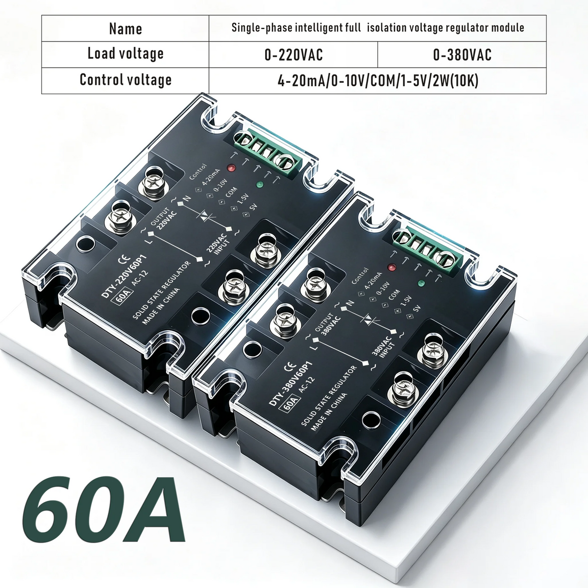 Voltage Regulator Relay Voltage Stabilizer Module Power Barrier Controller Enhanced Single Phase AC 10A-200A DTY
