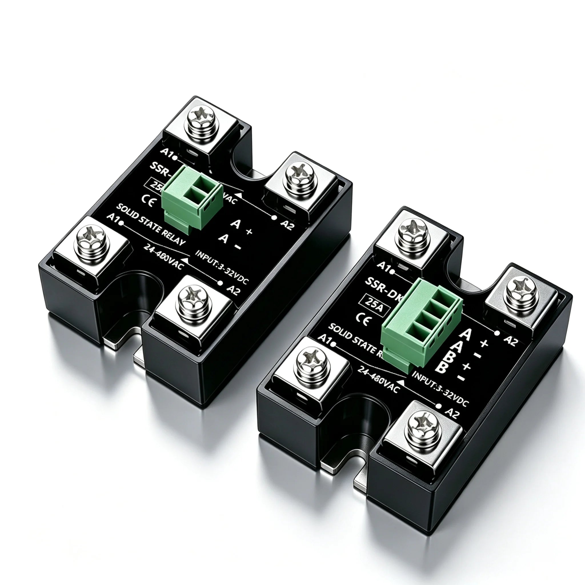 Solid State Relay SSR 10A 25A 40A DC To AC Single Phase Dual Channel Single Control Or Dual Channel Dual Contro