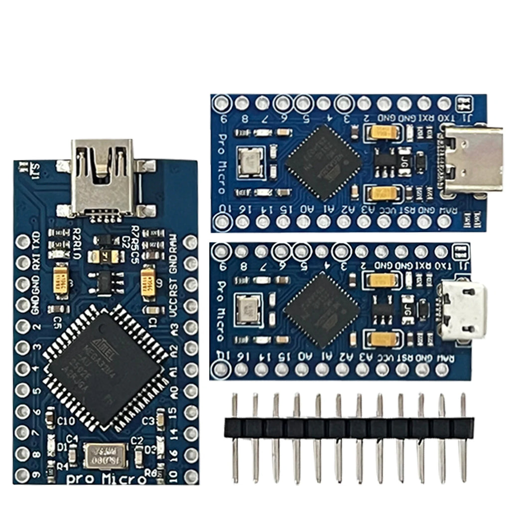 Pro Micro ATmega32U4 5V 16MHz Replace ATmega328 For Arduino Pro Mini With 2 Row Pin Header For Leonardo Mini Usb Interface 1-10