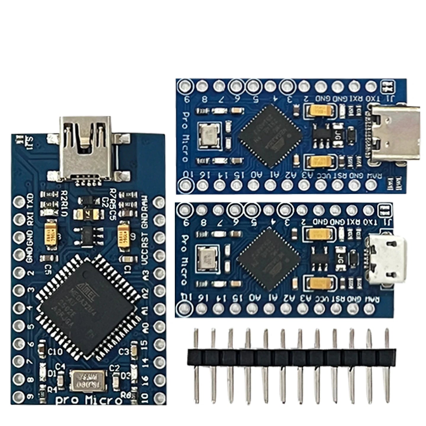 Pro Micro ATmega32U4 5V 16MHz Replace ATmega328 For Arduino Pro Mini With 2 Row Pin Header For Leonardo Mini Usb Interface 1-10
