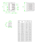 5PCS MX1.25 Spacing To DuPont Cable 10/15/20cm Male Female 1P2P3P4P6P8P10P Board Connection Wire 1 Drag 4 Sensor Terminal Wire