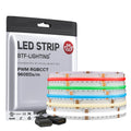 FCOB RGBCCT LED Light Strip 6Pin 12mm DC24V 960 LEDs RGB CW WW FOB Flexible COB Linear Lights High Density RA90 Dimmable Strip
