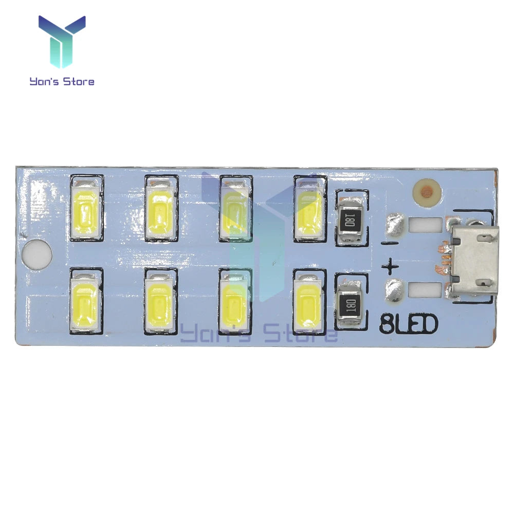 Mirco USB 5730 LED Lighting Panel USB Mobile Light Emergency Light Night Light White 5730 SMD 5V 430ma~470ma DIY Desk Lamp