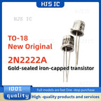 2N2222A (Brand New Original)/ /10/20/50PCS  2N2222 TO-18 Gold-sealed iron-capped transistor Best Quality In Stock