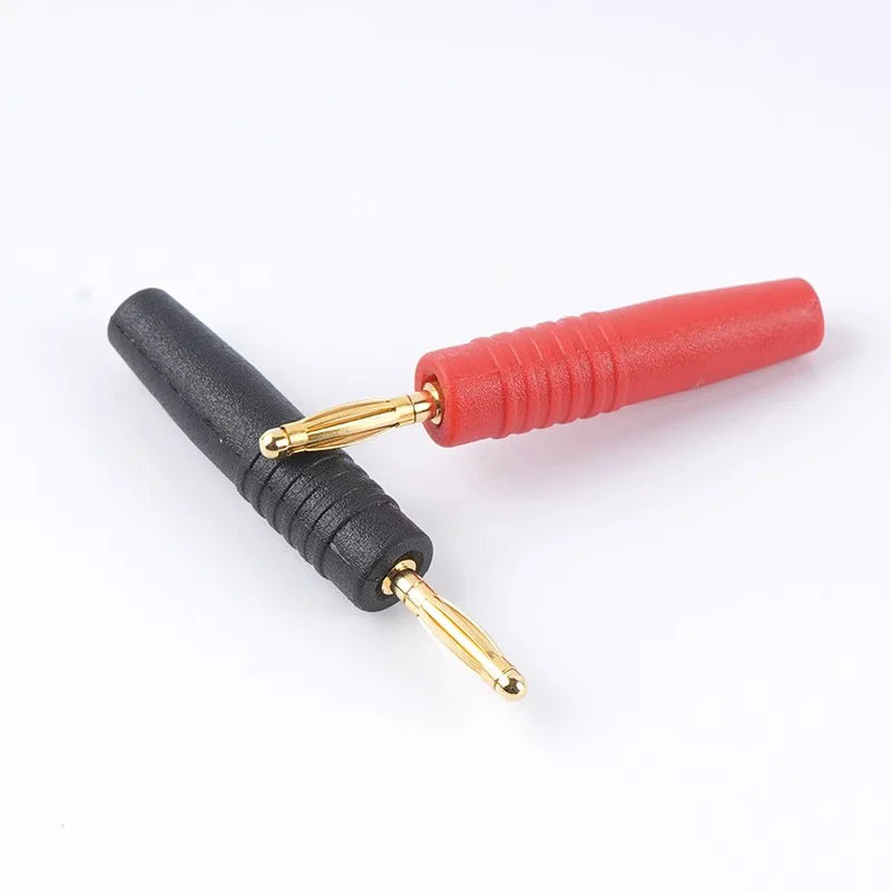 20/80/400Pcs 2mm Red Black Banana Male Plugs Banana Plug Connector Audio Speaker Wire Cable Connectors