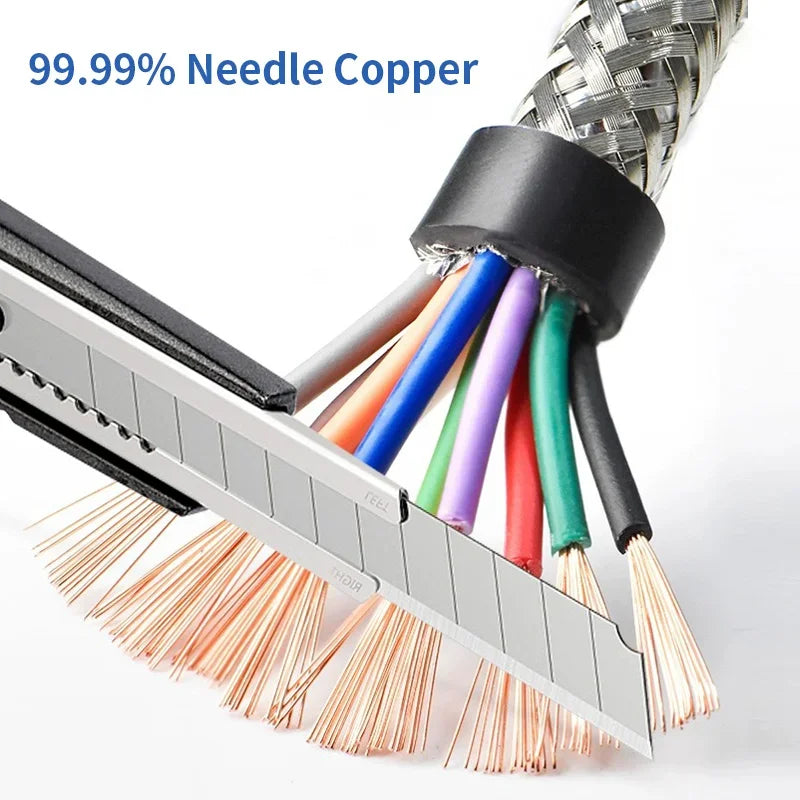 GX16 5pin 6Pin 7Pin 8pin Aviation Plug Connection Cable Male To Female Aviation Extension Line 1-20 Meters Pure Copper Connector
