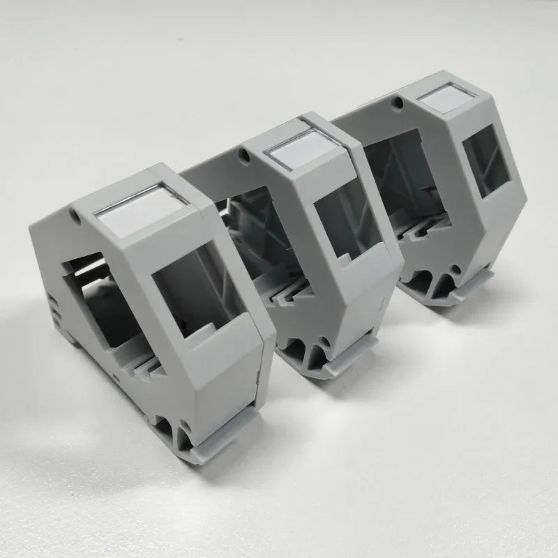Housing Din-Rail Mounting RJ45 Keystone Jack Holder For Module Labeling Field Earth Spring IP20 Dust-Proof Laptop Box