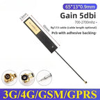 2PCS Full Frequency 5G 4G LTE GSM GPRS 2G 3G NB-IoT Module with Built-In FPC/PCB High Gain Patch Antenna for IoT Device