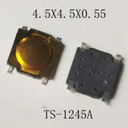 50pcs 4.8x4.8/4.5x4.5Super Tiny Momentary Push Button 12V Tactile Button Reset Button Switch 4Pin SMD Phone Screen Toy Use