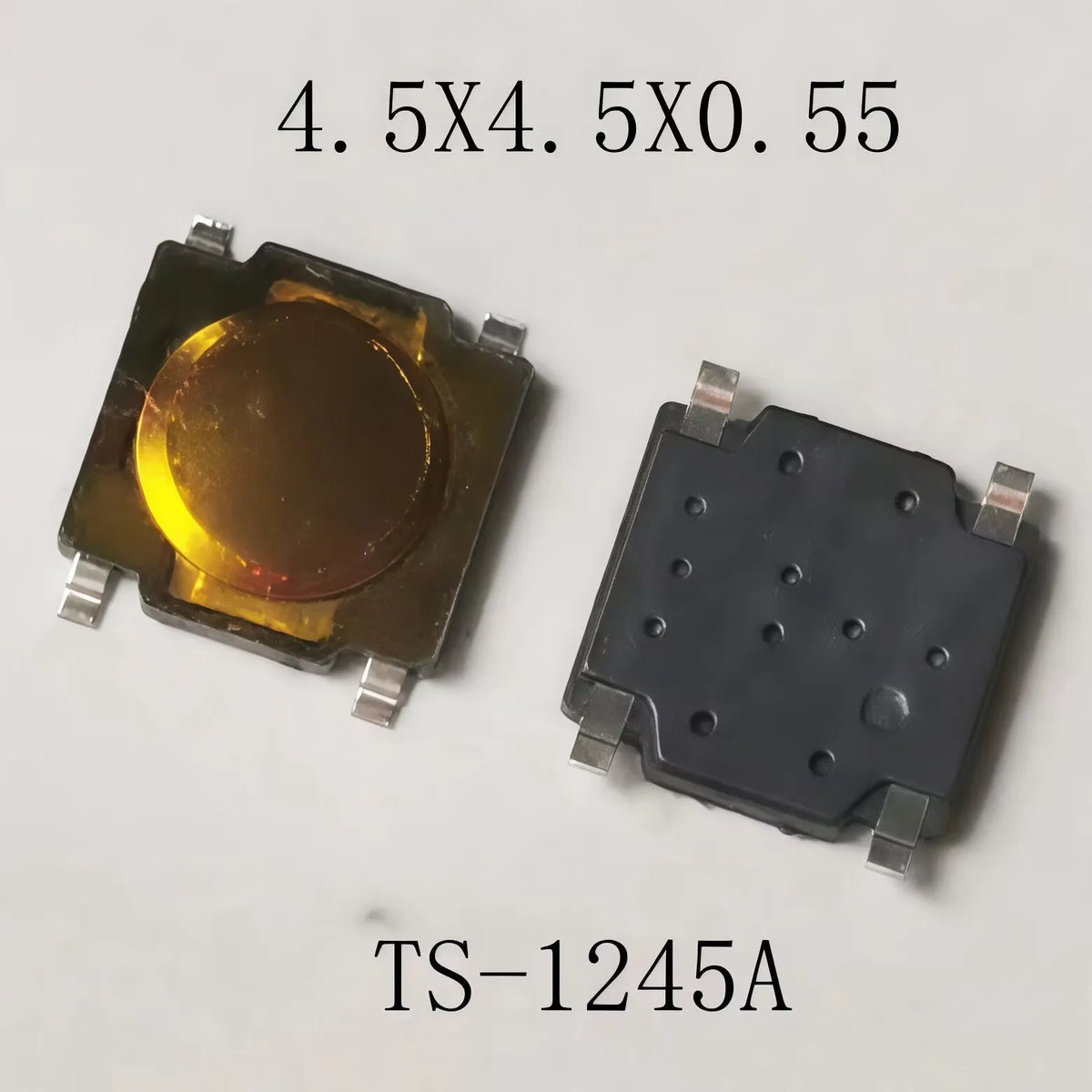 50pcs 4.8x4.8/4.5x4.5Super Tiny Momentary Push Button 12V Tactile Button Reset Button Switch 4Pin SMD Phone Screen Toy Use