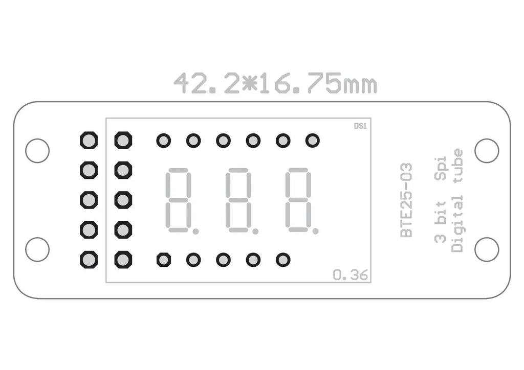 MAX7219 0.36 Inch 3 Bits Digital LED Display 7 Segment Module Unwelded 6 Color Available for Arduino STM32 STC AVR ESP32