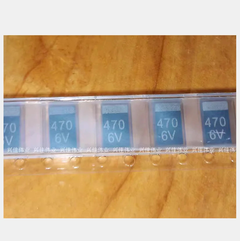Surface Mount Tantalum Capacitor 6.3V 470UF 477 470UF 6V D7343 D Type Black Tantalum Capacitor