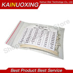 SMD 0603 0805 1500PCS/Set Resistors Assorted Set (60 Values X 25Pcs) 0R-10M Ohm 1% High Precision Film Chip Resistance Kit