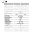 GEYA GRP8 PTC Thermistor Motor Protection Relay AC/DC 24-240V Wide Range Overload Overheat Phase Failure Starter Protection