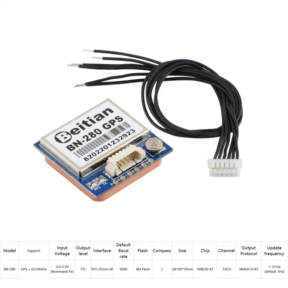 Beitian GPS Module M8 Chip BN-180 BN-220 BN-280 BN-880 BN-440 BN-282B BN-280B GLONASS with Antenna for Pixhawk Flight Controller