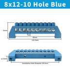 OMCH Terminal Bar 7x10 9x14mm Brass Ground Neutral Block High Conductivity Bridge Connector for Power Distribution Cabinet