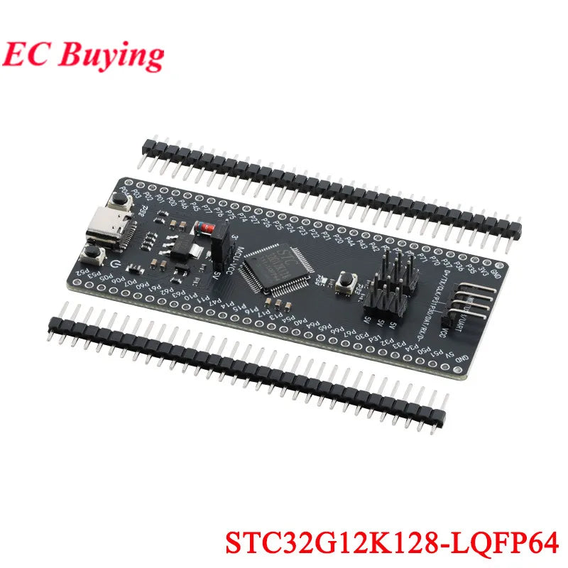 STC8H8K64U STC32G12K128 LQFP64 DIP40 8051 Microcontroller Core Learning Development Board Module USB Download Burning Simulation