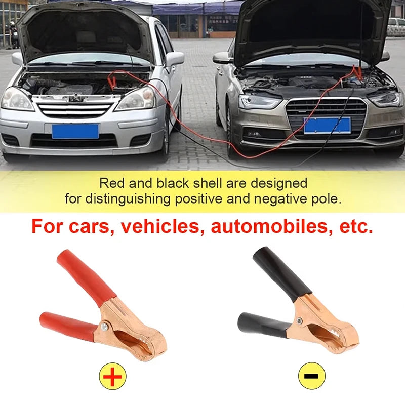 Crocodile Electrical Battery Clamp, Alligator Clips, Test Connector for Jumper Cables Boost, Car Caravan Van, 150A