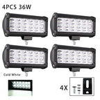 Car Work Light LED Offroad 4x4 Spotlights Fog Lamp Diode Headlight SUV ATV Tractor Boat Trucks Excavator Light Bar 12V 24V