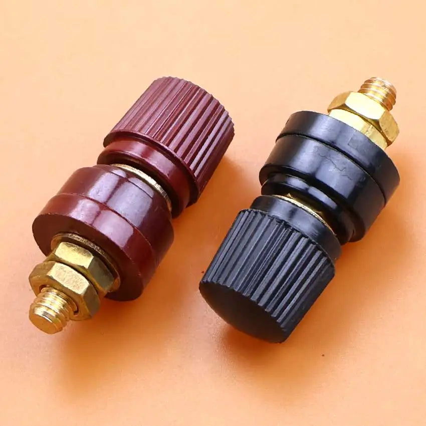 1/2pcs Red Black 6mm 8mm Pure Copper Terminal Blocks Power Supply Terminals M6 M8 Welding Machine Inverter Post Connector