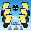 Outdoor Solar Garden Lights with Human Body Motion Sensor 3 Modes Terrace Garage Courtyard Waterproof Outdoor Solar Lamp