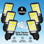 Outdoor Solar Garden Lights with Human Body Motion Sensor 3 Modes Terrace Garage Courtyard Waterproof Outdoor Solar Lamp