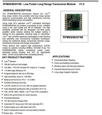 5pcs RFM95 RFM98 RFM96 RFM95W RFM98W RFM96W LoRa Wireless transceiver module radio