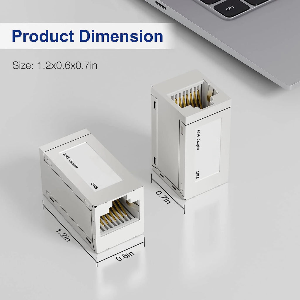 1-10pcs RJ45 Coupler Ethernet Extender 10Gbps Female to Female Ethernet Coupler Female to Female Connector for Cat7/ Cat6 Cable