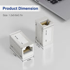 1-10pcs RJ45 Coupler Ethernet Extender 10Gbps Female to Female Ethernet Coupler Female to Female Connector for Cat7/ Cat6 Cable