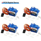 Feetech FT90R Digital Servo Motor 360 Degree Continuous Rotation 6V 1.5KG PWM Control for DIY RC Toys Arduino Robot Aircraft