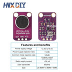 1-10PCS Electret Microphone Amplifier Module MAX4466 Adjustable Gain Blue Breakout Board