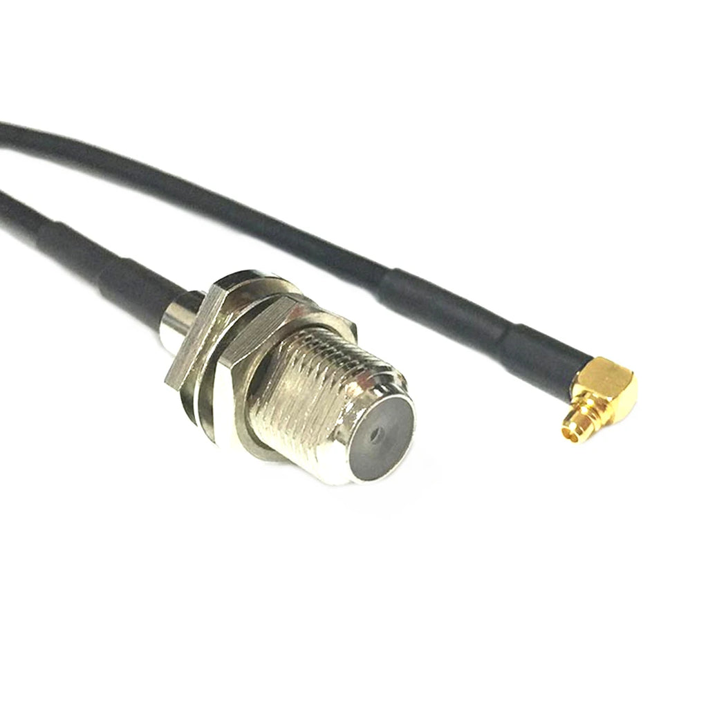 New F Male Female Jack Switch MMCX  Male Plug Right  Angle  RF Coax Cable RG174  Wholesale  Cabl Adapter