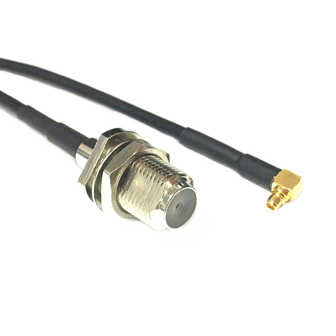 New F Male Female Jack Switch MMCX  Male Plug Right  Angle  RF Coax Cable RG174  Wholesale  Cabl Adapter