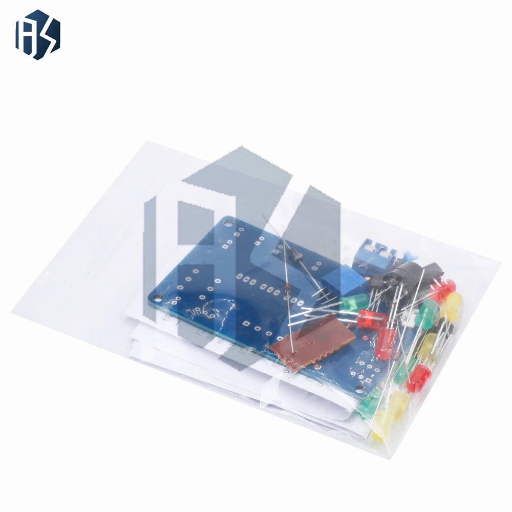 DC4.5-5V CD4060 SMT DIY Music LED Color Light Circuit Soldering Practice Module Bulk Soldering Learning Demo Kit