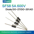 5pcs SF58 5A 600V DO-27 DO-201AD Ultra Fast Recovery Diode