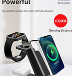 3 in 1 Wireless Charger Stand Fast Charging Dock Station for iPhone 15 14 13 12 11 X 8 Apple Watch 8 7 6 iWatch Airpods Pro