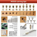 JCD 80W Engraving Pen Electric Soldering Iron Wood Burning Kit Flipping Word Embossing Pyrography Tool Craft 28PC TIP Set 908S