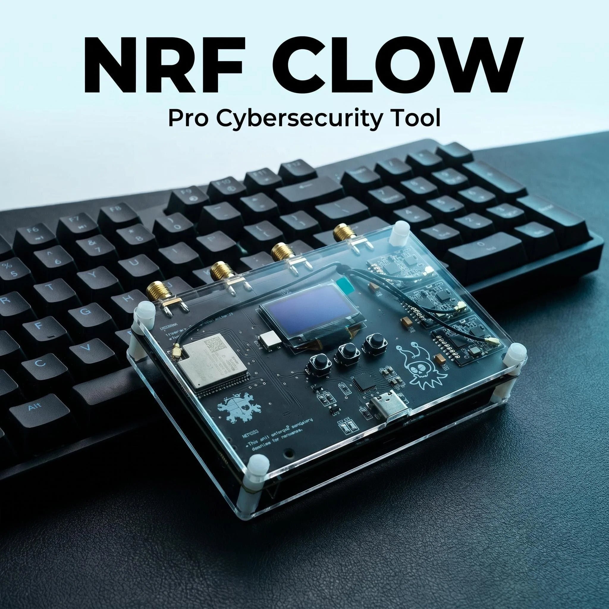 Finished NRF CLOWN V2.0 ESP32 Wireless Kit, 3 NRF24L01 BLE Bluetooth, with OLED