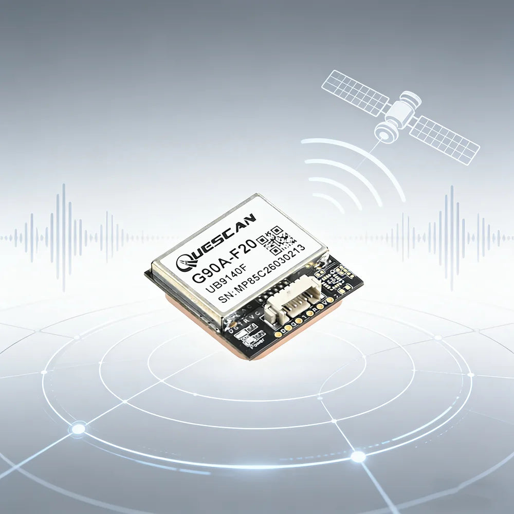 QUESCAN G90A-F20 UBX-M9140-KA M9 GPS GNSS Module GPS GLONASS BeiDou Galileo SBAS QZSS Antenna Receiver RTCM NMEA NEO-M9N 1-25Hz